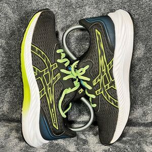 Asics Gel-Excite 9 Running Shoes Mens Size 6 Black Green